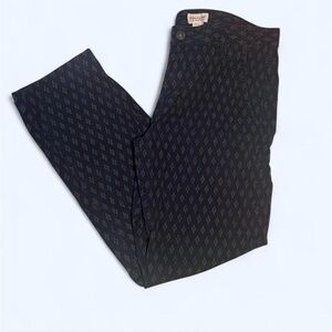 Dockers Navy Patterned Slim Tapered Pants